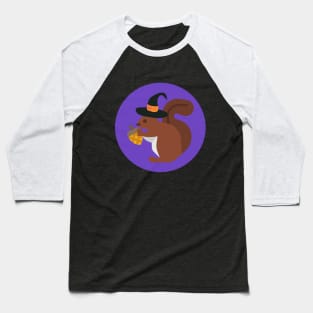 Witchy Squirrel Baseball T-Shirt